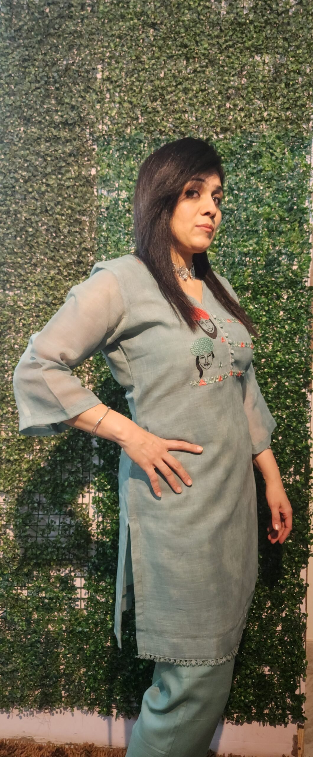 Linen Sardaarji Co-Ord Set