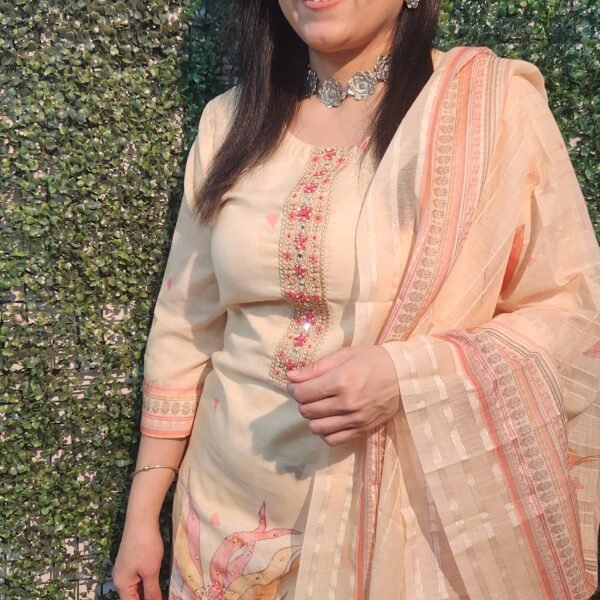 Cotton Linen Fawn Suit