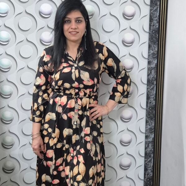 Floral Print Rayon Dress