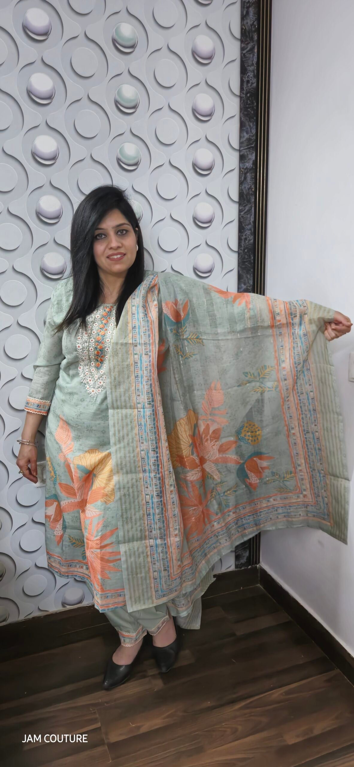 Elegant Pistachio Linen Suit