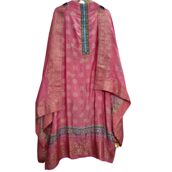 Viscose Muslin Jacquard Digital Print Suit