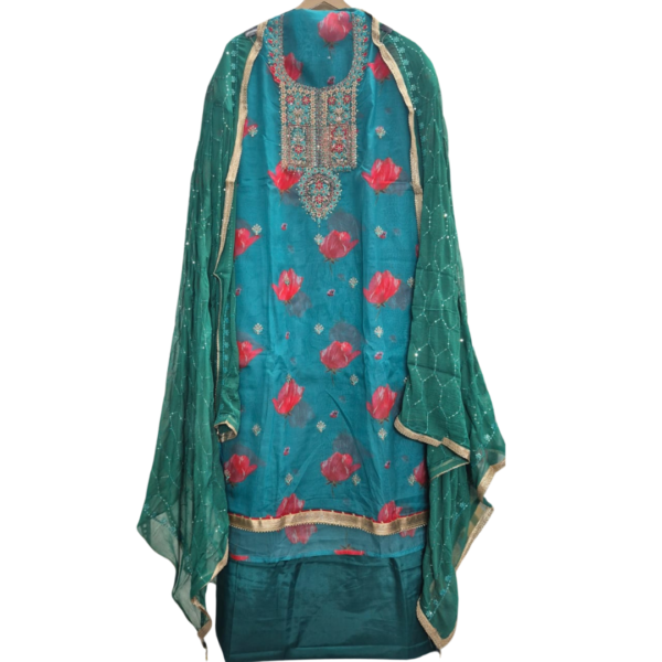 Exquisite Soft Organza Gota Patti Suit Fabric