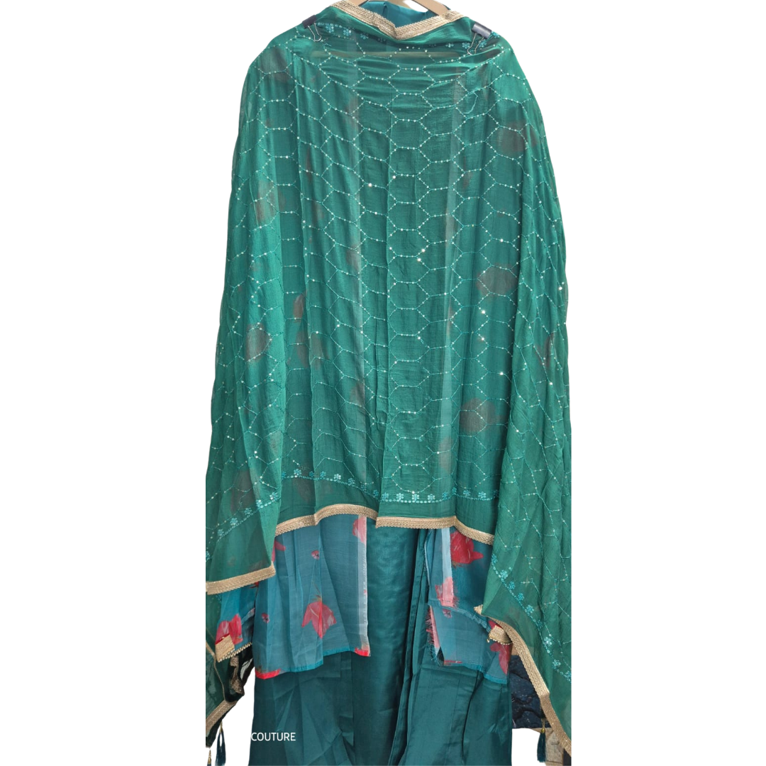 Exquisite Soft Organza Gota Patti Suit Fabric