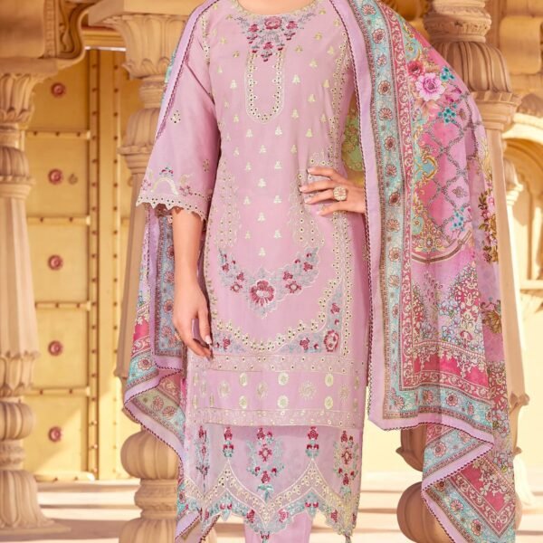 Cambric  Embroidered Lawn Suits