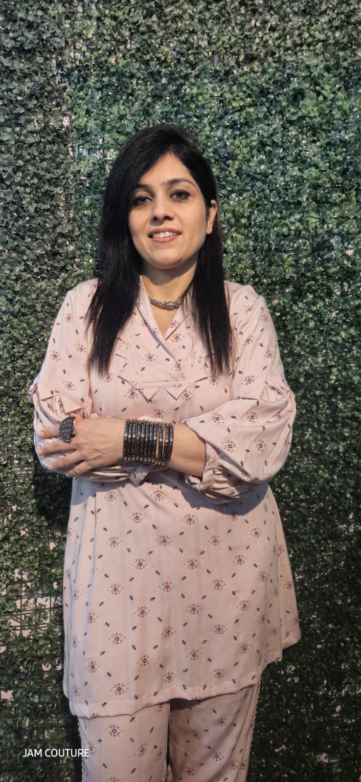 Pink Love – Rayon Floral Print Co-Ord Set