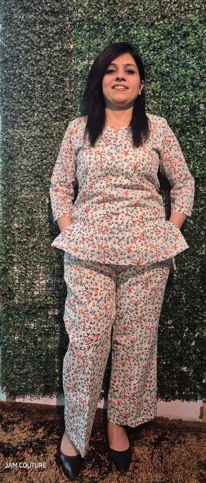 Pure Cotton Floral Print Co-Ord Set