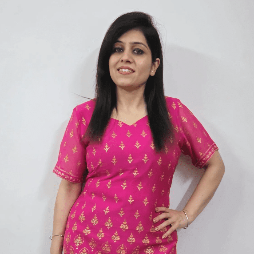 Elegant Digital Print Pink Chiffon Kurti