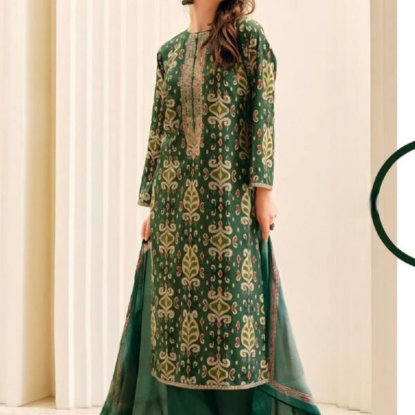 Ishika Muslin Embroidered Suit