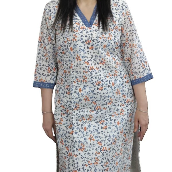 Cotton Floral Print Kurti