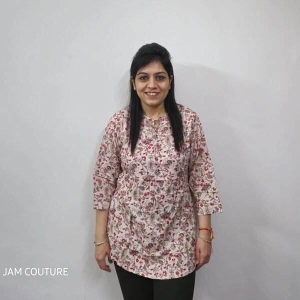 Pink Floral Pint Top