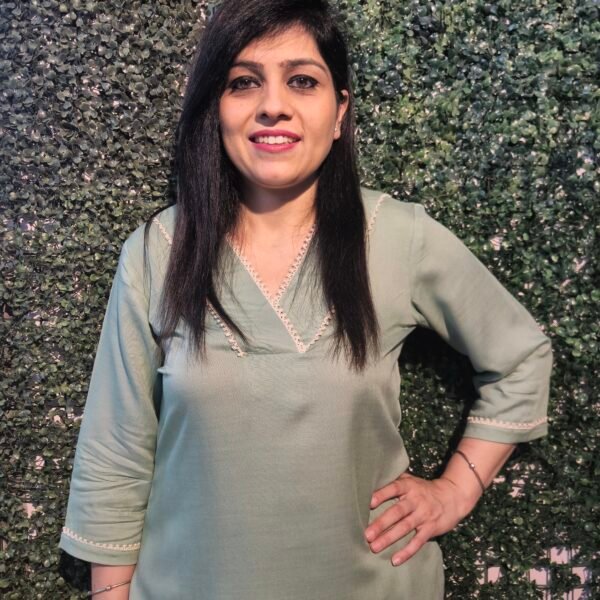 Ethereal Ease – Lace Neck Rayon Cotton Cord Set