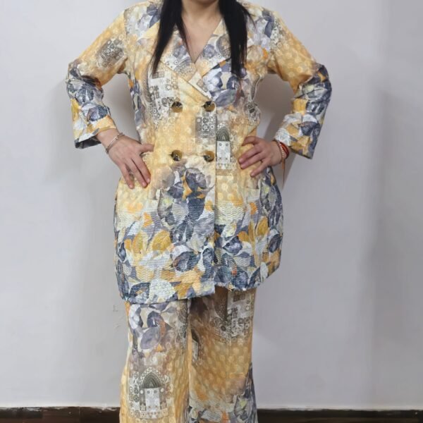 Hakuba Grace – Cotton Chikan Blazer Cord Set