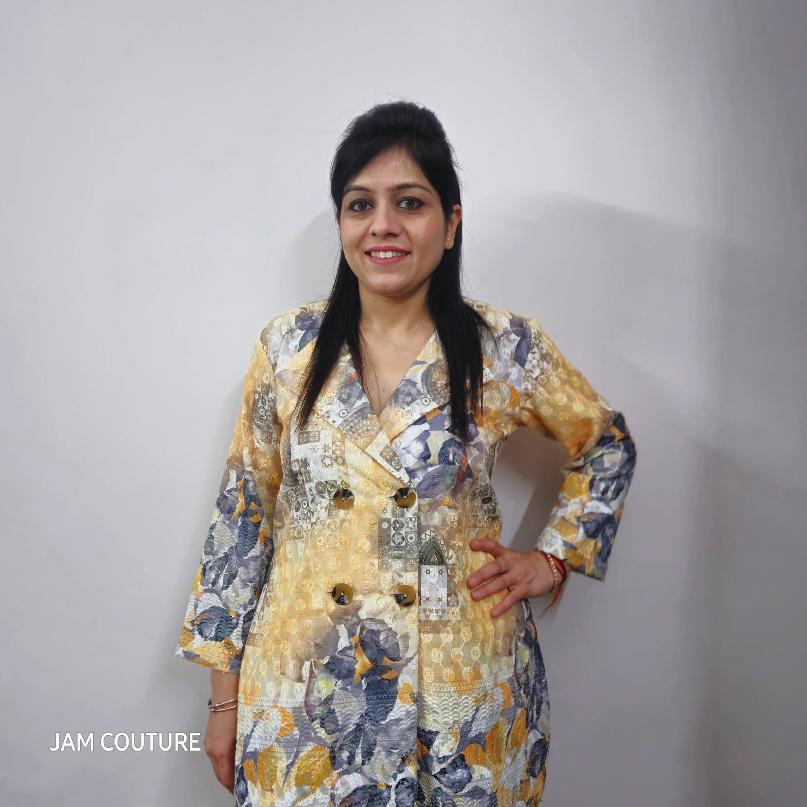 Hakuba Grace – Cotton Chikan Blazer Cord Set